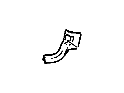 GM 25544370 Kick Panel Trim, Passenger Side 25544370 GM Kick Panel Trim, Passenger Side Illustration 1 of 1