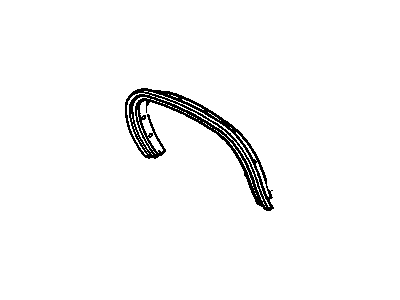 20479513 GM Wheel Opening Molding, Outer Driver Side Illustration 1 of 1