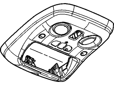 15746985 GM Console, Roof Console Illustration 1 of 1