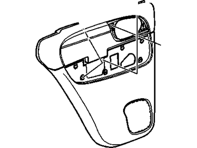 GMC 15215223 PANEL,REAR SIDE DOOR TRIM(INCLUDES 2,10-13)(CASHMERE)(HAS CASHMERE ARMREST)(FOR 2ND DESIGN SEE 25801143)