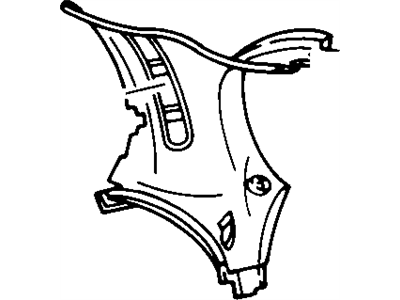 Chevy 10208524 Quarter Trim Panel