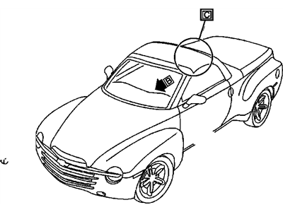 GM 12210421 Push Button, Radio Control 12210421 GM Push Button, Radio Control Illustration 1 of 1