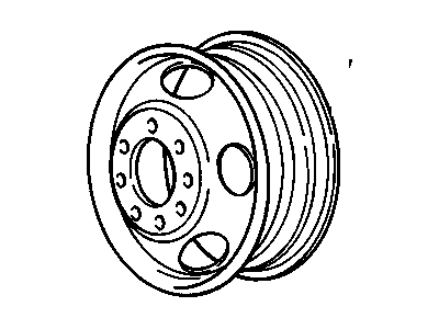 GM 25990232 Wheel, Front Or Rear GM 25990232 Wheel, Front Or Rear