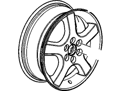 Pontiac 9596507 WHEEL,17X6.5
