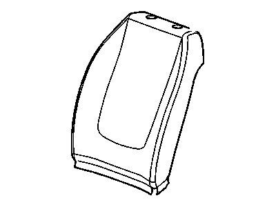 Pontiac 25787221 COVER,DRIVER SEAT BACK(EBONY)