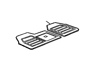 Chevy 12344964 MAT PKG,REAR VINYL(BEIGE)(330 MM LONG)(TWIN)(16.800)