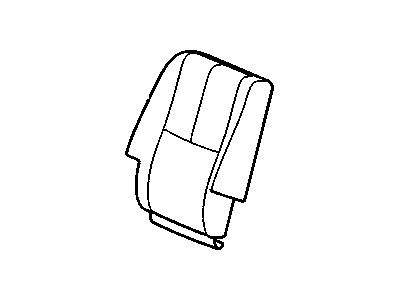 Cadillac 22784394 COVER,REAR SEAT BACK(PART OF 1)(EBONY)