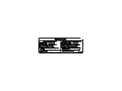 Chevy 52371807 LABEL,DUAL FUEL INFORMATION