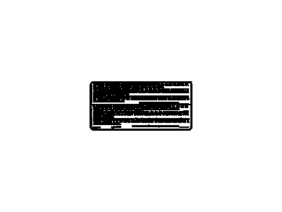 Chevy 52373004 LABEL,ALTERED VEHICLE CERTIFICATION