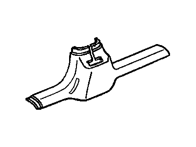GM 10263584 Lower Center Pillar Trim, Rear Passenger Side 10263584 GM Lower Center Pillar Trim, Rear Passenger Side Illustration 1 of 1