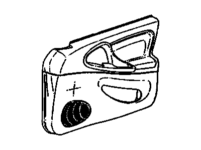Chevy 22652599 TRIM,FRONT SIDE DOOR(INCLUDES 3,4,6,7,9,16,18,19,21)(PEWTER)(DEALER MUST CUTOUT HOLES AS REQ'D)