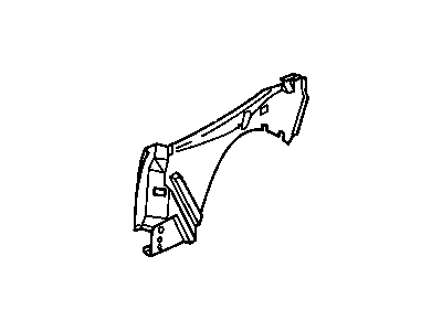 GM 22581763 Inner Panel, Passenger Side 22581763 GM Inner Panel, Passenger Side Illustration 1 of 1