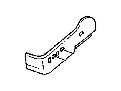 GM 16789937 Panel, Front Seat Cushion Side, Black, Driver Side