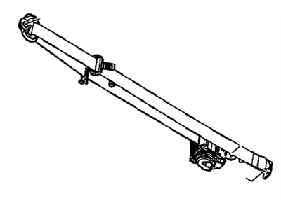 Hummer 89027205 BELT KIT,REAR SEAT (RETRACTOR SIDE)(INCLUDES 2,3)(EBONY)