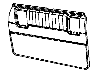 Chevy 12518028 PANEL,LIFT GATE TRIM FINISH(USE TOGETHER WITH RETROFIT KIT 10219104 FOR PROPER STRUT, BRACKETS, ETC.)(MEDIUM BEECHWOOD)(USE W/SIDE-MOUNTED STRAP)