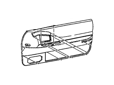 12539192 GM Door Trim Panel, Front Passenger Side Illustration 1 of 1