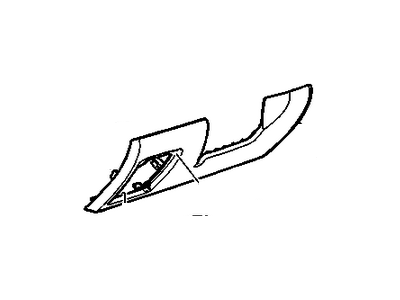 Chevy 20911281 FILLER,INSTRUMENT PANEL STEERING COLUMN OPENING(INCLUDES 31,33,34)(NEUTRAL)(W/O COMPARTMENT)