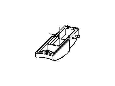 Chevy 12470226 ARMREST,DRIVER SEAT(INCLUDES 47,48,53,54,55)(GRAPHITE)(16.7" LENGTH)