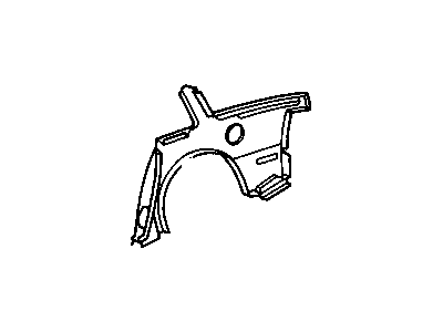 10211618 GM Quarter Panel, Rear Outer Passenger Side Illustration 1 of 1