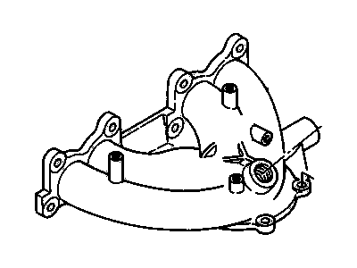 94381715 GM Manifold, Engine Exhaust Manifold Illustration 1 of 1