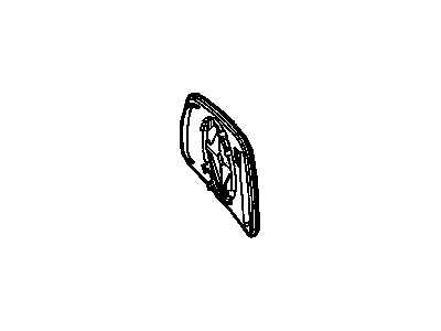 Cadillac 25887134 MIRROR,OUTSIDE REAR VIEW (REFLECTOR GLASS & BACKING PLATE)(PART OF 1)