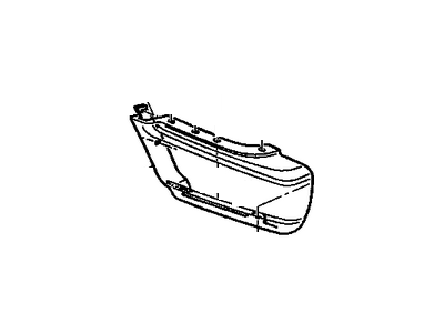 GM 12472165 Extension, Front And Rear Bumper/Fascia Face GM 12472165 Extension, Front And Rear Bumper/Fascia Face