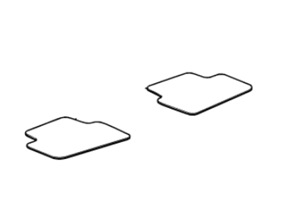 Cadillac 22860827 MAT PKG,FRONT & REAR CARPET(INCLUDES 2,3)(TITANIUM)(INSTALL 0.10)(4.0 KGS)(W/LOGO)(15.286)