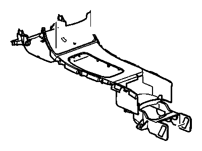 19207235 GM Console, Floor Console, Front Illustration 1 of 1
