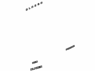 Chevy 84188531 EMBLEM PKG,BODY(INCLUDES 2-5)(BLACK)(INSTALL 0.40)(0.1 KG)