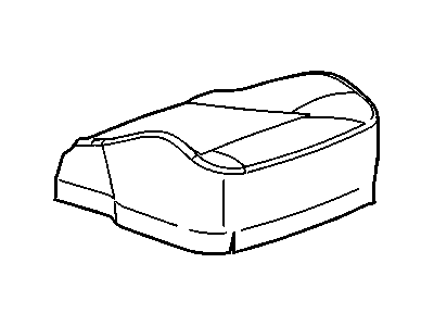 GM 20850205 Cover, Front Seat Cushion, Gray, Passenger Side GM 20850205 Cover, Front Seat Cushion, Gray, Passenger Side