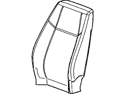 GM 20849918 Cover, Front Seat Back And Back Of Back, Gray, Driver Side GM 20849918 Cover, Front Seat Back And Back Of Back, Gray, Driver Side