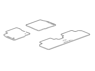 Chevy 42498172 MAT PKG,FRONT & REAR CARPET(INCLUDES 2,3)(DARK GALVANIZED)(INSTALL 0.10)(1.223 KG)(PREMIUM CARPET)