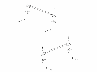 GM 84134638 Handrail Package, Rear Cross Bar