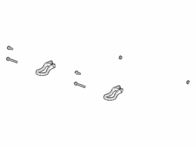 Chevy 84195899 HOOK PKG,FRONT TOW(2.3797 KG)(INSTALL 0.50)(INCLUDES 2-5)(CHROME)