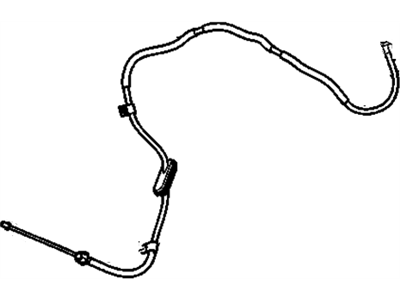 Hummer 24301032 CABLE,PARKING BRAKE FRONT(INCLUDES 4,7)(30X48X2715)