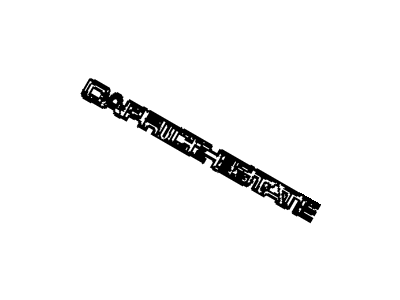 GM 20569003 Nameplate 20569003 GM Nameplate Illustration 1 of 1