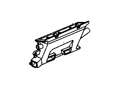 Oldsmobile 10039232 OUTLET, HEATER DISTRIBUTOR (A.C.)