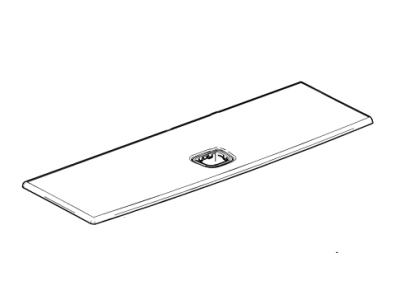 GMC 23258945 COVER,REAR COMPARTMENT FLOOR STOWAGE COMPARTMENT(INCLUDES 2)(DUNE)(*KIT1)