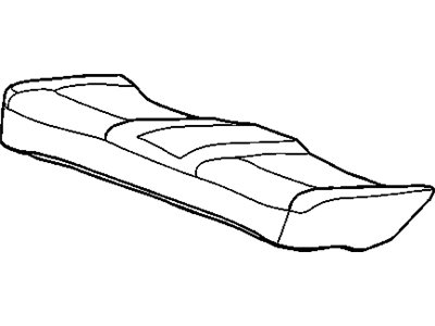 Cadillac 15216605 COVER,REAR SEAT CUSHION(EBONY)(W/PERFORATIONS)