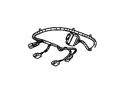 GMC 15135779 HARNESS,FWD LAMP WIRING(INCLUDES 2-18)(HAS CONNECTOR,MOTOR-ENGINE COOLANT FAN W/O CONNECTOR POSITION ASSURANCE RETAINER. FOR 2ND DESIGN SEE 15803701.)