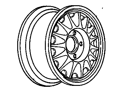Buick 12503567 Wheel, Alloy