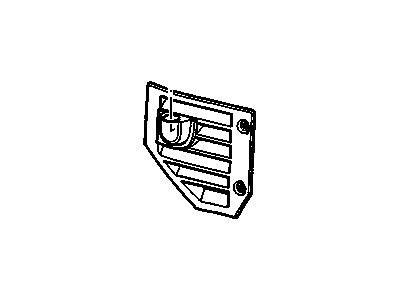Hummer 25911051 COVER,FRONT INTAKE AIR DUCT HOLE(TITANIUM)