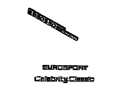 20602994 GM Nameplate, Front Illustration 1 of 1
