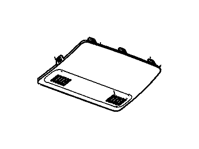 Cadillac 22972029 PLATE,ROOF CONSOLE OPENING TRIM(PART OF 6)(BLACK)