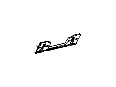 Chevy 20845124 REINFORCEMENT,INSTRUMENT PANEL DRIVER KNEE BOLSTER(REACTION PLATE ASM)