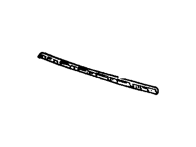 25609307 GM Lower Molding Retainer Strip, Rear Center Driver Side Illustration 1 of 1