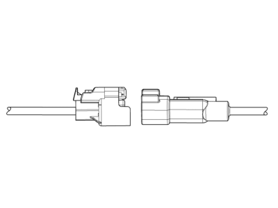 Chevy 13529935 CONNECTOR KIT,HEADLINING WIRING HARNESS(FRONT VIEW CAMERA - WINDSHIELD X1)(BLACK)(12-WAY FEMALE)(W/O LEADS)(SIDE ELECTRIC CODE: B174W)