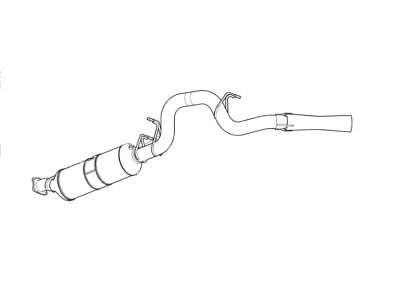 GMC 23105742 FILTER,EXHAUST PRTLT (W/EXHAUST PIPE)