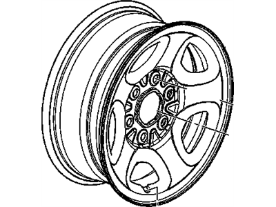 GMC 9595394 WHEEL,16X6.5(CODE HIGH ALTITUDE COMPENSATER)(STEEL)