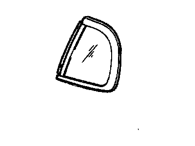 Chevy 10280168 Glass With Applique